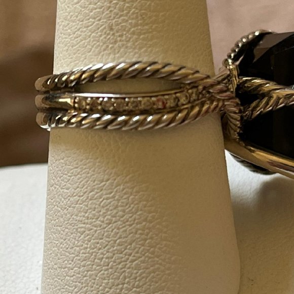 David Yurman Diamond Cable Wrap Ring - Picture 5 of 6